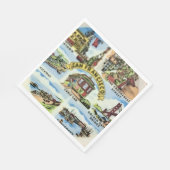 Serviette En Papier Fête des monuments de San Francisco  (Coin)