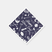 Serviette En Papier Fête des pères de la marine (Coin)