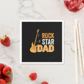 Serviette En Papier Fête des pères Rock Star Papa (En situation)