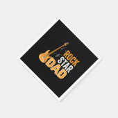 Serviette En Papier Fête des pères Rock Star Papa (Coin)