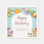 Serviette En Papier Fête d'été Pastel (Devant)