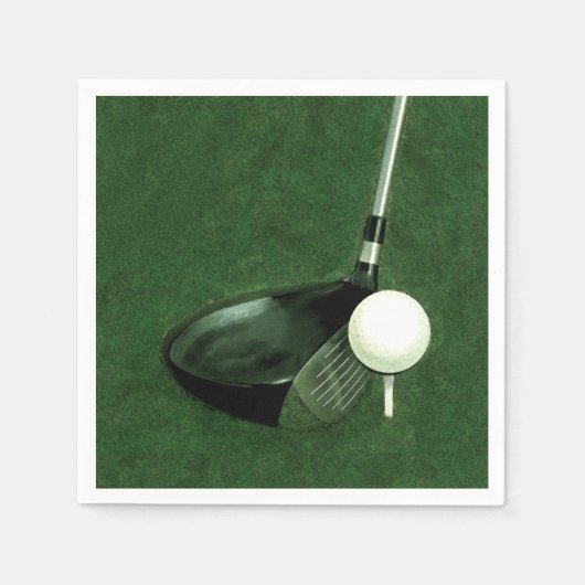 Serviette En Papier Fête d'événement de golf (Devant)