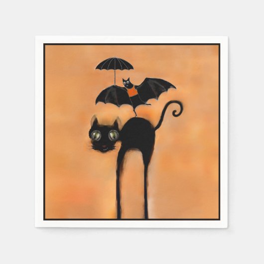 Serviette En Papier Fête d'Halloween (Devant)