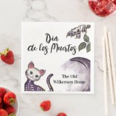 Serviette En Papier Fête d'Halloween Dia de los Muertos (En situation)