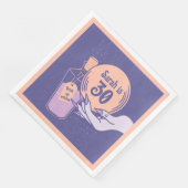 Serviette En Papier Fête d'Halloween mystique magique (Coin)