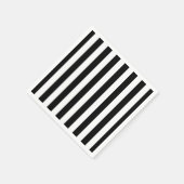 Serviette En Papier Fête d'Halloween noir et blanc (Coin)