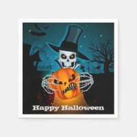 Fête d'Halloween squelette effrayant
