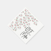 Serviette En Papier Fête d'illustration de graines de melon d'été (Coin)