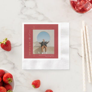 Serviette En Papier Fête d'obtention d'un diplôme de photographie mode