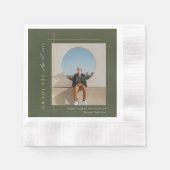 Serviette En Papier Fête d'obtention d'un diplôme de photographie mode (Devant)