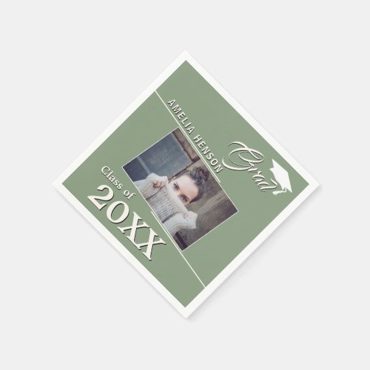 Serviette En Papier Fête d'obtention d'un diplôme d'études supérieures (Coin)