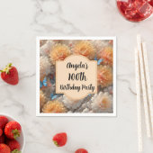 Serviette En Papier Fête du 100e anniversaire (En situation)