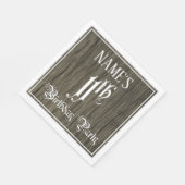 Serviette En Papier Fête du 11e anniversaire — Script fantaisie, Faux (Coin)