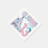 Serviette En Papier Fête du 13e anniversaire "Gliding into" (Coin)