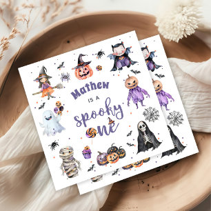 Serviette En Papier Fête du 1er anniversaire de Halloween Ghost
