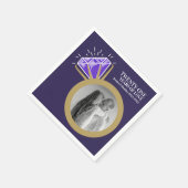 Serviette En Papier fête du 21e anniversaire Iolite bague violet photo (Coin)