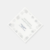 Serviette En Papier Fête du 25e anniversaire du Mariage d'argent moder (Coin)