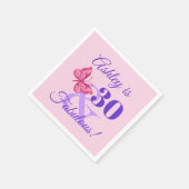 Serviette En Papier Fête du 30e anniversaire pour les femmes (Coin)