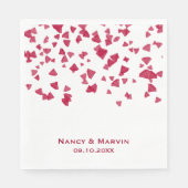 Serviette En Papier Fête du 40e anniversaire de Ruby Confetti personna (Devant)