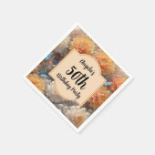 Serviette En Papier Fête du 50e anniversaire (Coin)