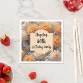 Serviette En Papier Fête du 80e anniversaire (En situation)