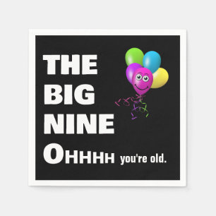 Serviette En Papier Fête du 90e anniversaire Obtenir un vieil Humour