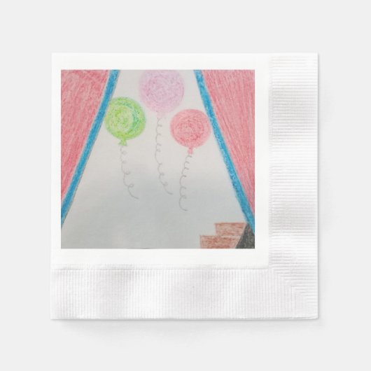 Serviette En Papier Fête du ballon aujourd'hui (Devant)