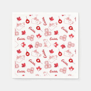 Serviette En Papier Fête du Canada