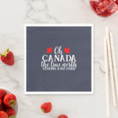 Serviette En Papier Fête du Canada (En situation)