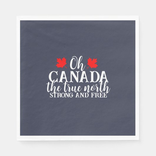 Serviette En Papier Fête du Canada (Devant)