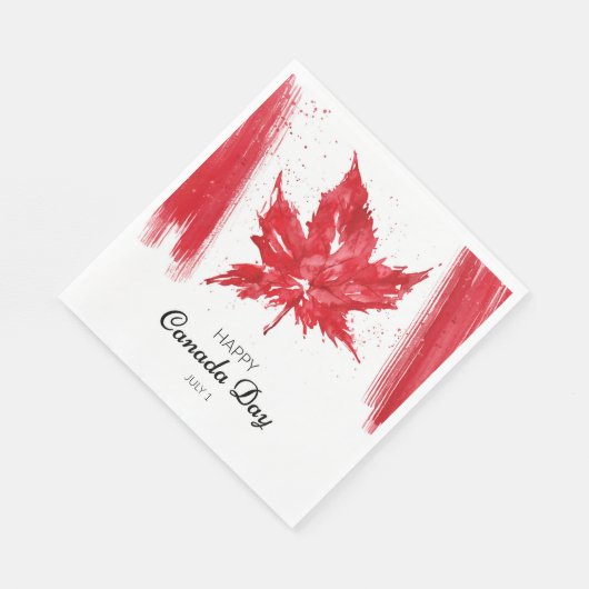 Serviette En Papier Fête du Canada (Coin)