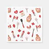 Serviette En Papier Fête du Canada BBQ canadien (Devant)