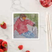 Serviette En Papier Fête du chalet de ski (En situation)