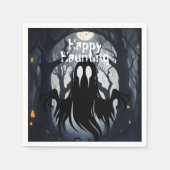 Serviette En Papier Fête du costume de forêt hantée Halloween Ghost (Devant)