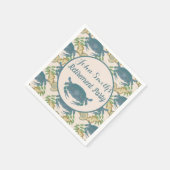 Serviette En Papier Fête du crabe - Aquarelle Crabes bleus, Retraite (Coin)