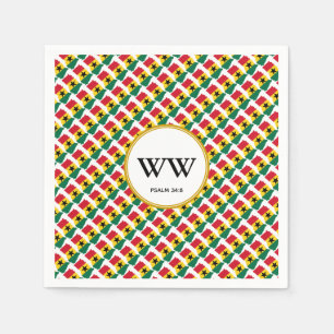 Serviette En Papier Fête du drapeau du GHANA Anniversaire de la fête d