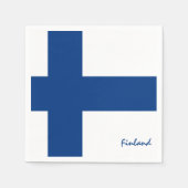 Serviette En Papier Fête du drapeau finlandais mode/fans sportifs (Devant)