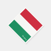 Serviette En Papier Fête du drapeau hongrois mode/fans sportifs (Coin)