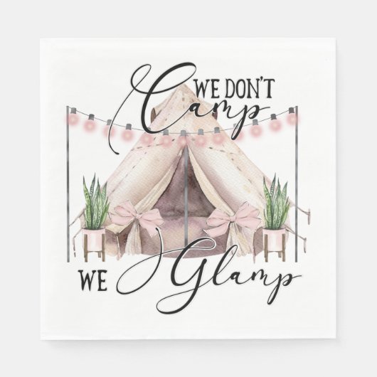 Serviette En Papier Fête du glamour (Devant)