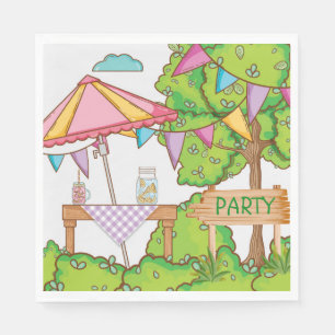 Serviette En Papier Fête du jardin