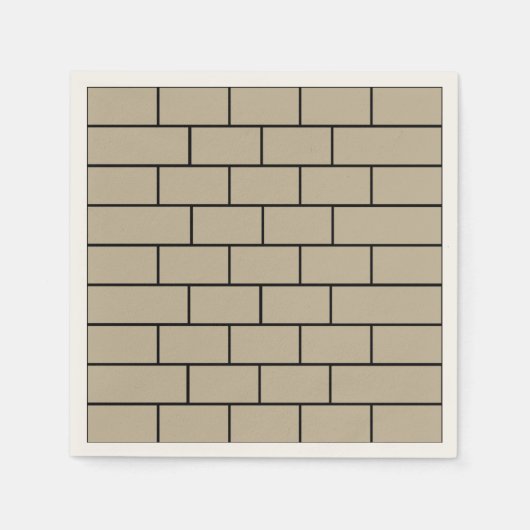 Serviette En Papier Fête du Mur de Briques (Devant)