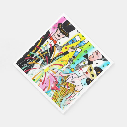 Serviette En Papier Fête du Nouvel An (Coin)