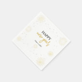 Serviette En Papier Fête du Nouvel An Golden Starbursts (Coin)