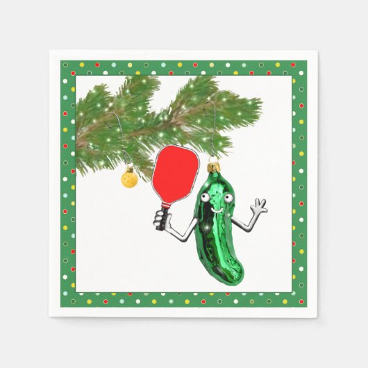 Serviette En Papier fête du pickball (Devant)