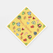 Serviette En Papier Fête du pullover moche jaune (Coin)