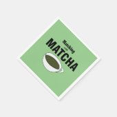 Serviette En Papier Fête du Thé Vert Matcha (Coin)
