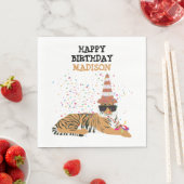 Serviette En Papier Fête du tigre - Animaux ayant une fête (En situation)