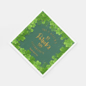 Serviette En Papier Fête du trèfle de la Saint-Patrick (Coin)