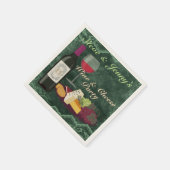Serviette En Papier Fête du vin et du fromage (Coin)