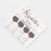 Serviette En Papier Fête du vin rouge (Coin)